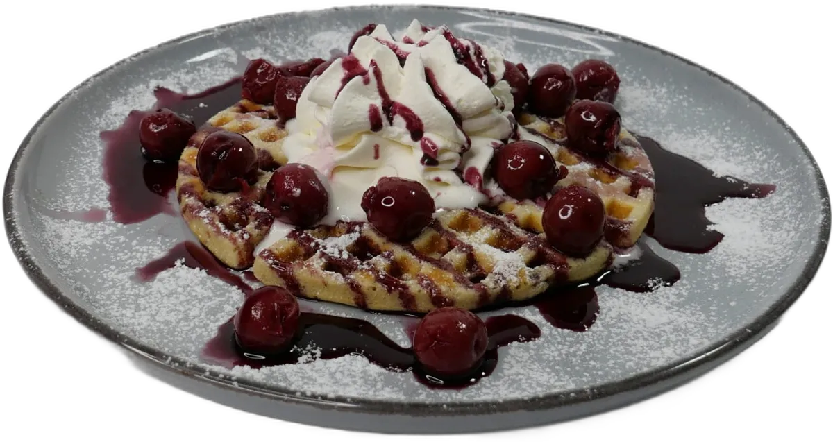Waffel Amarena & Sahne