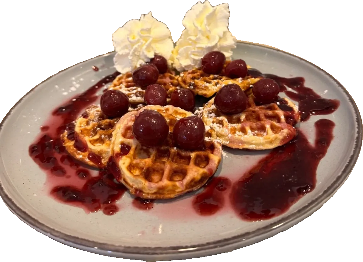 Waffel Süßkirsch & Sahne