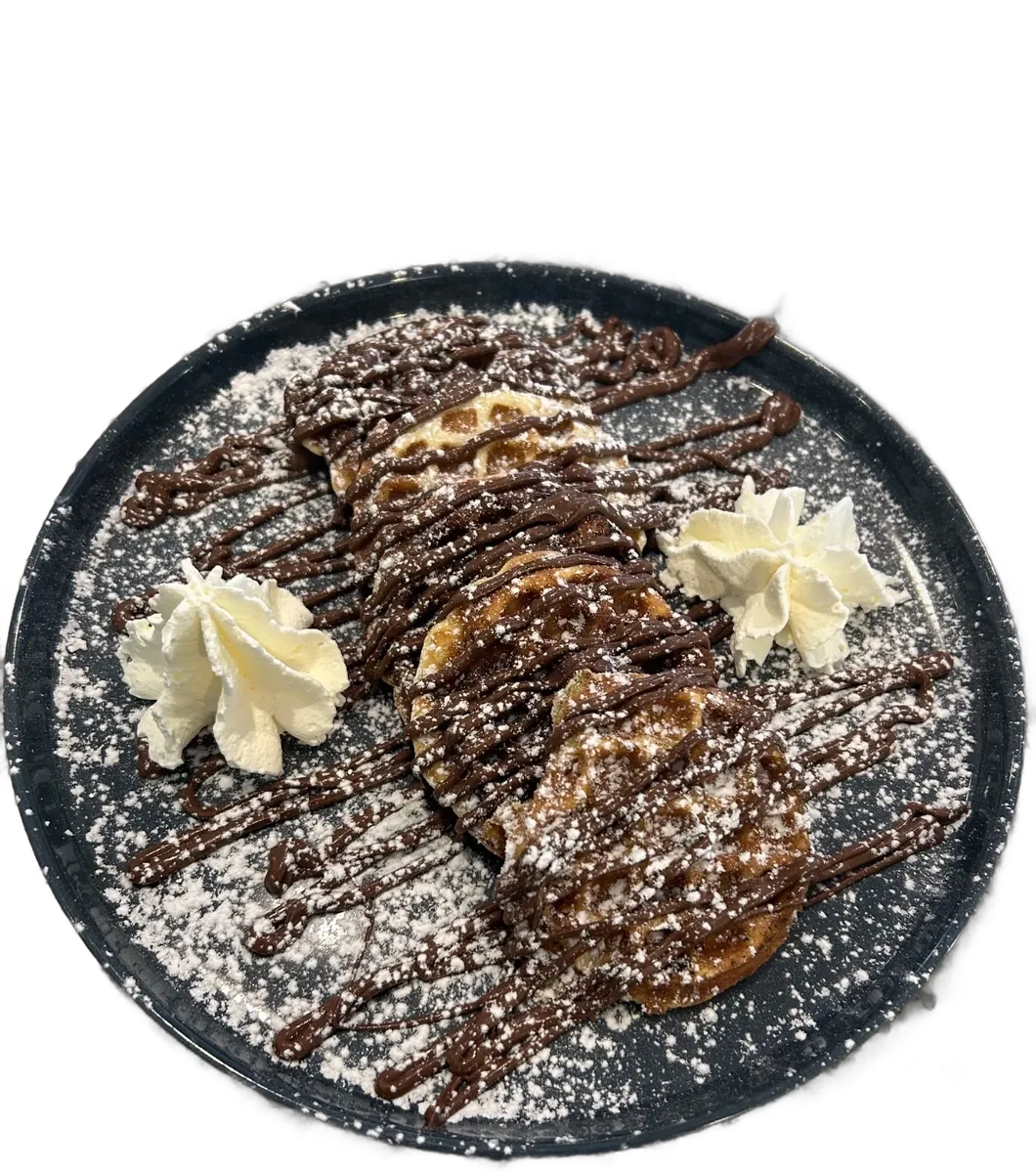 Waffel mit Nutella